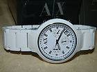 Armani Exchange Womens Chronograph White Acrylic Strap Watch AX5140 