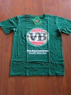 VB green Victoria Bitter proudly Australian T shirt   various sizes