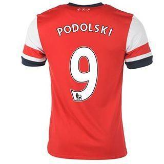 Mens Arsenal FC Nike Home Jersey Shirt 2012 2013   Podolski #9