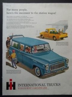 1960 International Harvester Pickup Travelall Photo Art Vintage Print 