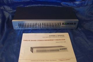   DUAL 12 BAND STEREO FREQUENCY EQUALIZER expander vintage home audio eq