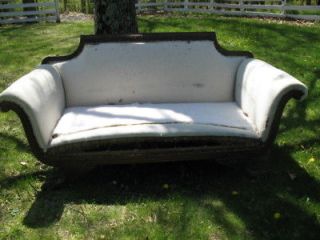 Duncan Phyfe Sofa c late 1800s gorgeou​s carved details SALE