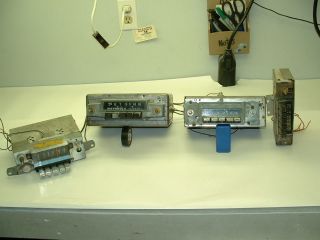 ASSORTED OLD CAR RADIOS AS PAKAGE DEAL
