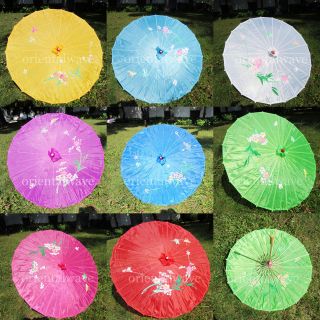 Kids Multicolor Party Parasol Chinese/ Japanese Oriental Umbrella 32 