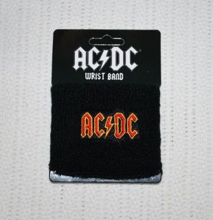 NEW* OFFICIAL AC/DC ACDC WOMEN & MENS WRISTBAND SWEAT BAND ROCK