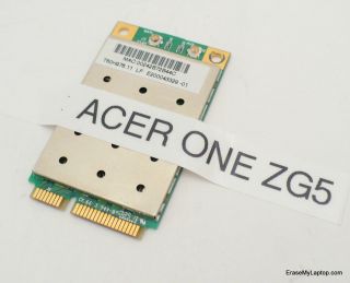 Acer Aspire One ZG5 Laptop Wireless WiFi Card miniPCIExpress T60H976 