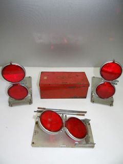   Old Metal Anthes Safety Automobile Car Roadside Road Reflectors NR