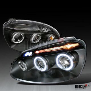   LED BLK DUAL HALO PROJECTOR HEADLIGHTS (Fits: 2007 Volkswagen Jetta