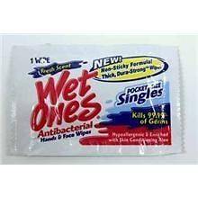   Wet Ones Singles Antibacterial Cleansing Wipes Fresh Scent 144 Count