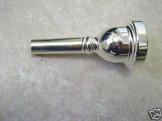 Trombone mouthpiece, 12C size, Small shank. Silver, new