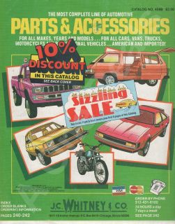 Whitney Co. Auto Parts & Accessories 1984 Catalog No. 459B