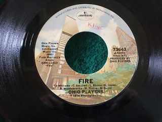   PLAYERS Fire / Together 45 RPM 1974 Mercury Record Picture Lable 73643