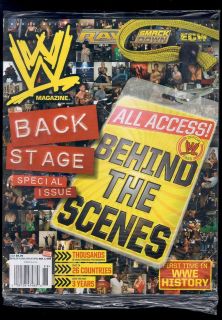 WWE MAGAZINE SPECIAL 2009 BACKSTAGE BEHIND THE SCENES