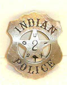 Sioux Indian Old West Police Badge Sheriff Marshal Star