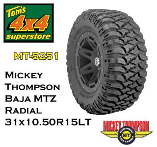MT 5251 Baja MTZ Radial Tire Outlined White Letter Mickey Thompson 