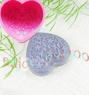   pattern heart Silicone Soap Mold Candle Making for Homemade