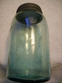 Vintage Ball Mason Canning Jar w/ Zinc Lid Really Crude Ball in 
