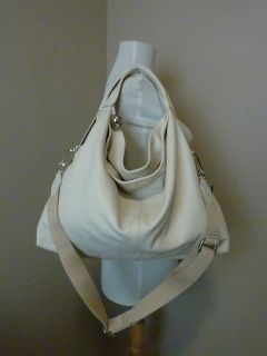 NWT Furla Off white/Cream/Barley white Leather Elisabeth Tote Bag $478