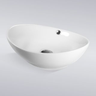 Faucet Bathroom Egg Porcelain Ceramic Vessel Vanity Sink Basin & Drain 