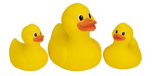 Megcos Toys Set of 3 Rubber Bath time Ducks Toy ~NEW~