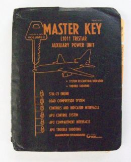 Lockheed L1011 Tristar Auxiliary Power Unit Master Key