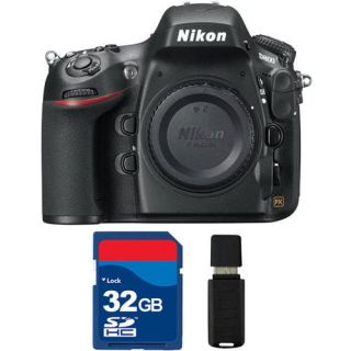 Nikon D800 SLR Digital Camera (Body Only) + 32GB Reader Kit