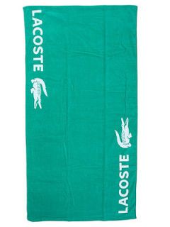 LACOSTE SOLID LOGO BEACH TOWEL , Brand new w/tags, Authentic * 