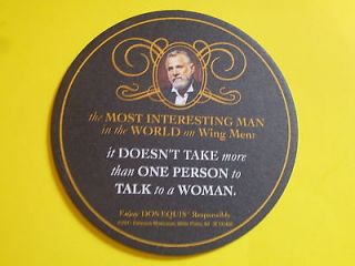 Beer Coaster Bar Mat ~ DOS EQUIS The Most Interesting Man In the World 