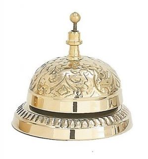   Brass Victorian Style Desk Bell Service Desk Bell Counter Bells Hotel