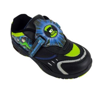 Ben 10 Shoes for Boys Light Up Velcro Trainers Alien Force Size 8 3