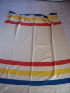 Hudsons Bay? 3 Stripe Wool Camp Cabin Blanket 70 x 92