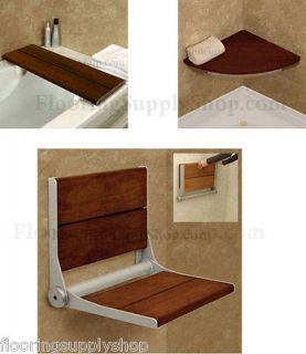 Invisia Shower and Bath Benches Brazilian walnut Support up to 500 lb