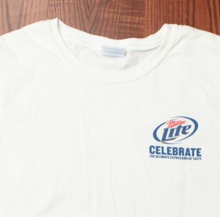 Millet Lite Celebrate Beer Brewery Beverages T Shirt White Small