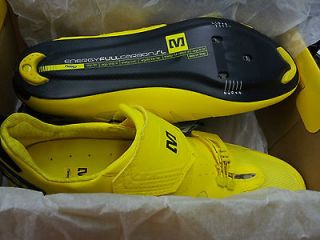 Mavic Tri Helium road racing bicycle cycling shoe 11 new yellow