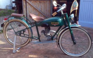 1950 Motobecane Carousel Motorcycle Antique Original Vintage Bicycle 