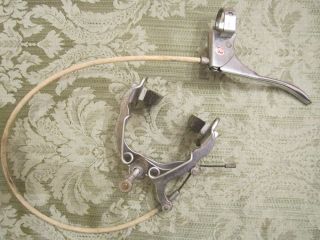 VTG 3 SPEED BICYCLE RALEIGH PHILLIPS BRAKE SET CALIPER LEVER CABLES 