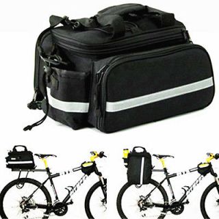 Cycle Bike Bicycle Saddle Rear Seat Expandable Pannier Travel Cycling 