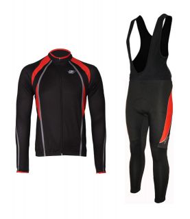   Thermal Cycling Long Sleeve Jersey/Jacket+​Bib Pants Bike EOCFBK03