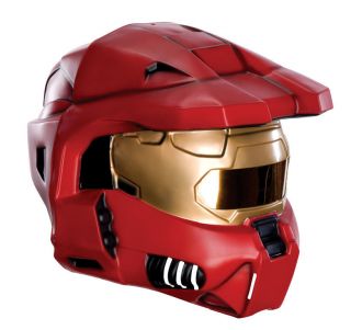 Halo Blue Spartan Costume Two Piece Mask Adult *New*