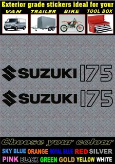 SUZUKI PE175 ENDURO TRAIL BIKE OFF ROAD STICKERS DECALS GRAPHICS