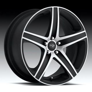 19 Inch Niche Euro Black Wheels Rims 5x112 +25