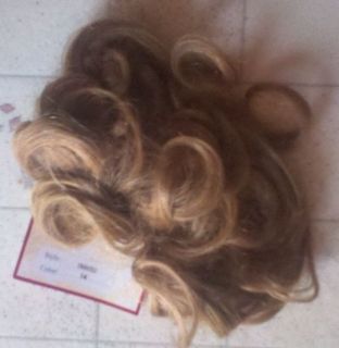   PAGEANT PULL THRU WIGLET #14 HUMAN HAIR UPDO PROM HAIRPIECE WIG BROWN