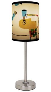 Lamp In A Box Artists James Yang Birds Shade Table Lamp W/ Choice Of 3 