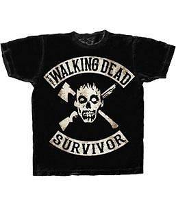 The Walking Dead T Shirt Zombies Survivor Sign Tv Show Licensed Adult 
