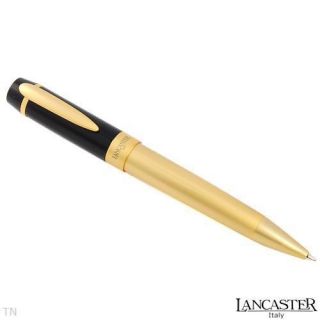 Lancaster Black & Gold Tone Ball Point Pen 5.25 inch