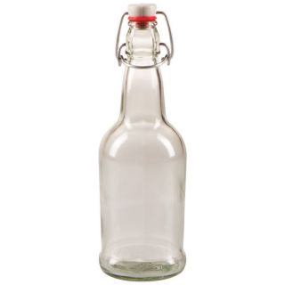 16 oz. EZ Cap Clear Swing Top Bottles, Case of 12