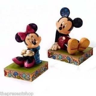   TRADITIONS ENESCO *MICKEY & MINNIE MOUSE BOOKENDS* NEW BOXED 4026094