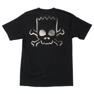 Santa Cruz Simpsons Bart Skull T Shirt Youth Black