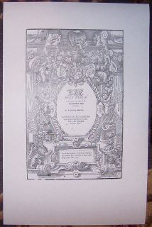 1578 Bishops Folio Bible Title in facsimile/Wood​cuts