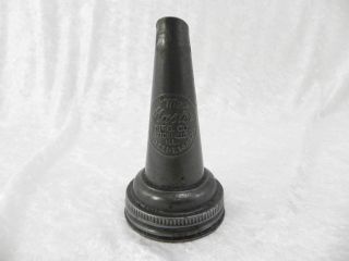 The Master Metal oil pour spout for screw on glass bottle topper 1926